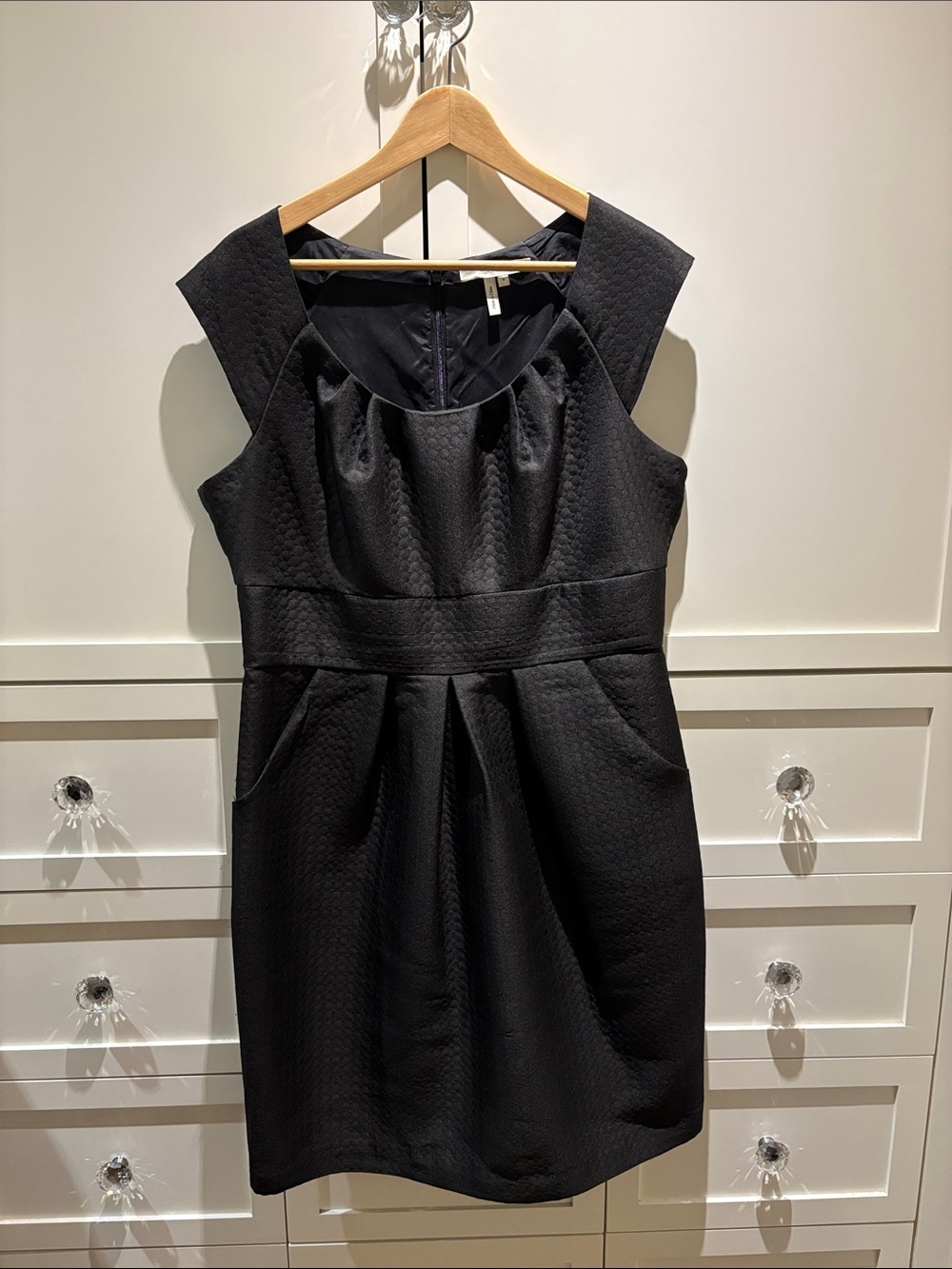 Max and Cleo Classic Black Sleeveless A-Line Dress